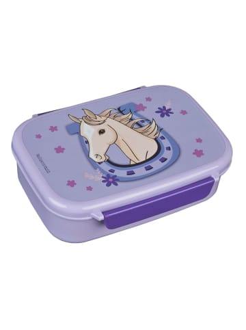 Magic Horse Brotdose blau Kinder Lunchbox Pausenbox für Alltag in Lila