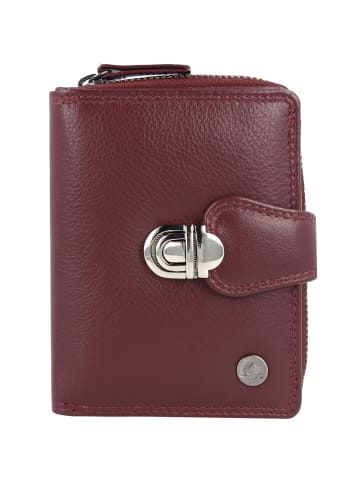 Spongy Geldbörse Leder 9 cm bordeaux