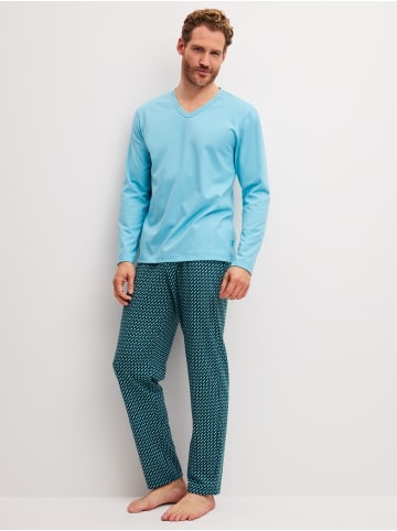 Pyjama in retro blue