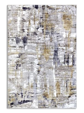 ELLE Decoration Imagination Kurzflorteppich Malard Anthracite - anthrazit, gold