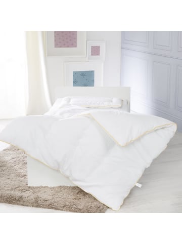 Babby Bettwäsche – Decke & Kissen 100 x 135 cm - weiß
