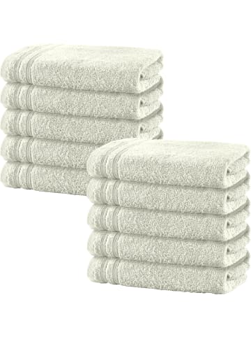 Duschtuch 10er-Pack Heidelberg in creme