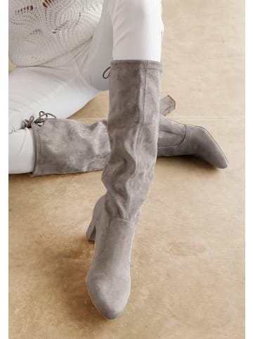 Schlupfstiefel in grau