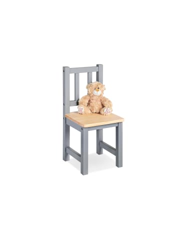 Kinderstuhl Fenna, grau/natur