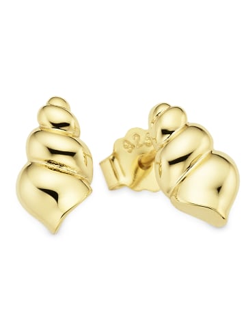 Paar Ohrstecker in gelbgoldfarben