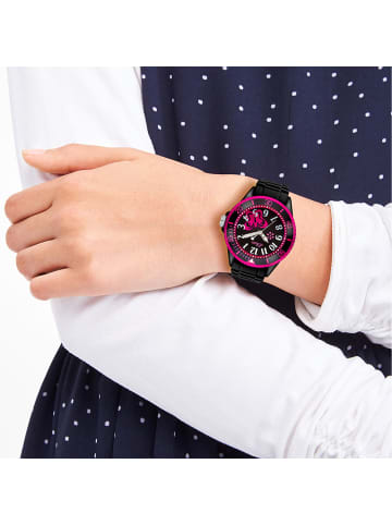 Armbanduhr The Butterfly in schwarz
