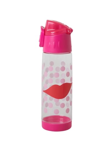 Trinkflasche Kiss Print in pink