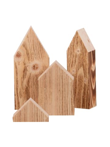 Holzstadt Dekoration Altholz in Braun