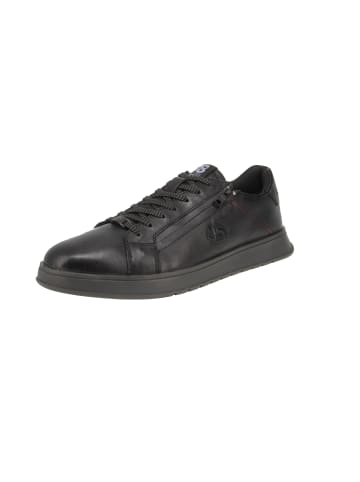 Sneaker low Leder Sneaker in Schwarz