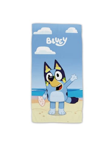 Bluey Strandtuch Frottee Badetuch mit Premium Druck, 70x140 cm in Mehrfarbig