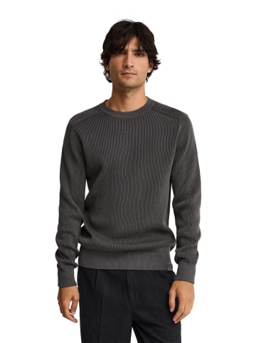 Pullover MAN QUAI LONG SLEEVE REGULAR FIT in Asphalt grau
