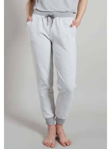 Lange-Hose Manila in weiß-mittel-melange