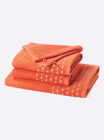 4-tlg. Handtuch-Sparset in orange