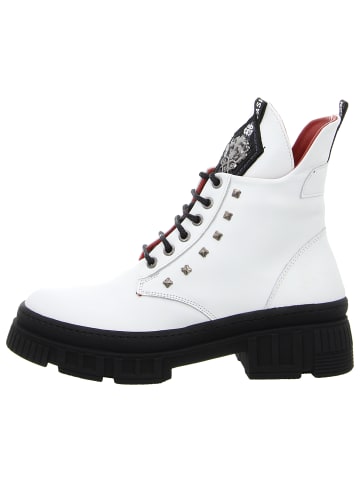 Klassische Stiefelette in weiß