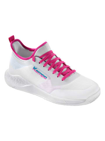 Hallen-Sport-Schuhe Kourtfly Jr in weiß/cyan/lila