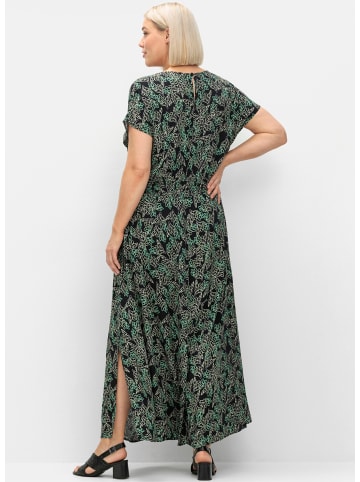 Maxikleid in schwarz-grün