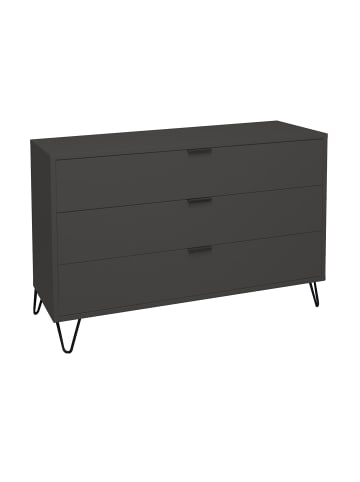 KOMMODE Erna 119x45x82 Anthrazit matt Lack