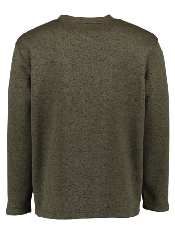 Strickfleece-Pullover Mysqafe in oliv