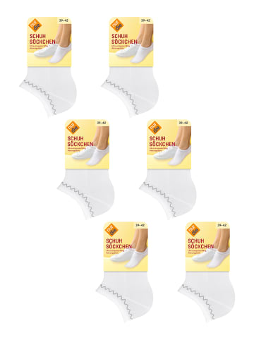 Sneakersocken Schuhsöckchen in weiß