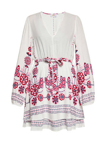 Damen Kleid in Weiss Mehrfarbig