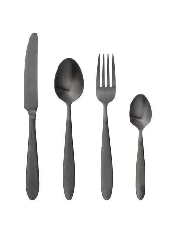 Besteck Frea 4er Set aus Edelstahl in schwarz