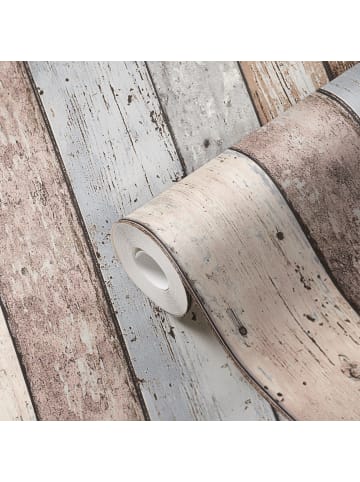 Tapete Reclaimed Wood in Braun 