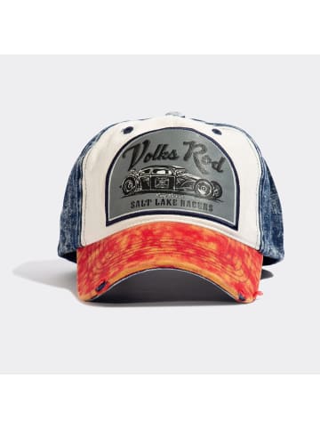 King Kerosin Baseball Cap im Used-Look Volks Rod in offwhite
