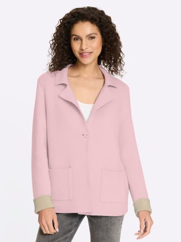 Strickblazer in hellrosé