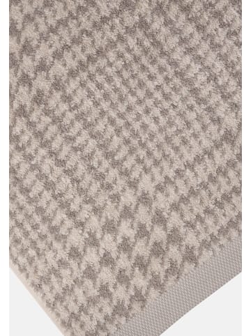 2 X Handtuch 2 X Duschtuch im Set Brooklyn Glencheck in Nature/Cashmere