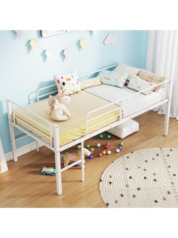 Kinderbett Hochbett 90x200 cm in Weiß