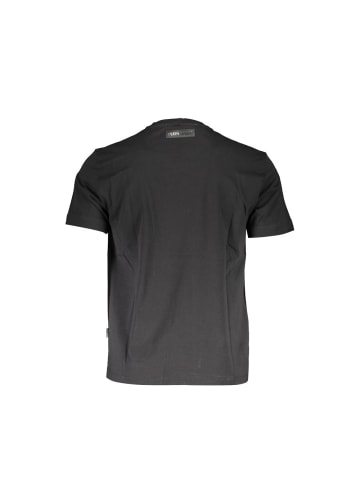 Schwarz Baumwolle Herren T-Shirt