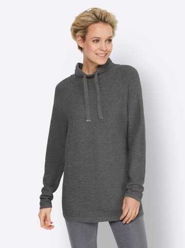 Pullover in grau-meliert