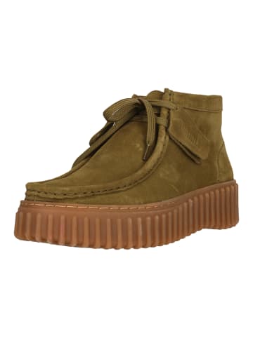 Schnürstiefelette Torhill Moss in 3227 Olive Suede