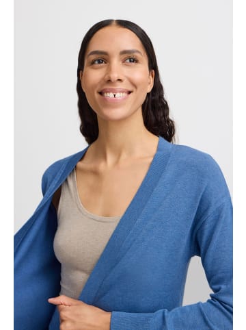 BYMMMORLA LONG CARDIGAN - Loose fit in Riverside Melange