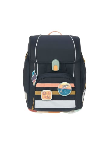 Lässig Schulranzen Set 7-teilig, Boxy Unique dark blue Ocean Edition