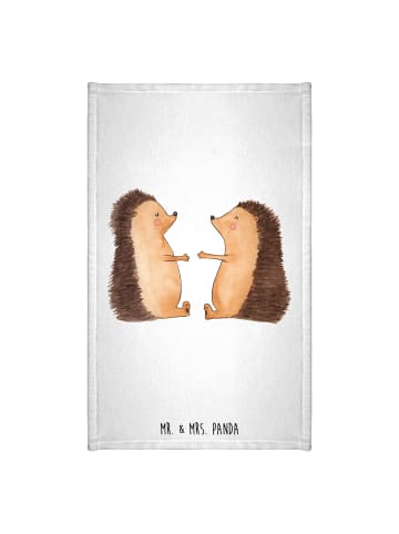 Handtuch Igel Liebe ohne Spruch in Weiß