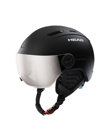 Skihelm mit Visier in schwarz