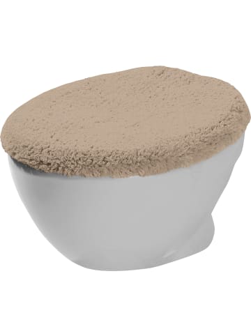 WC-Deckelbezug Stuttgart in taupe