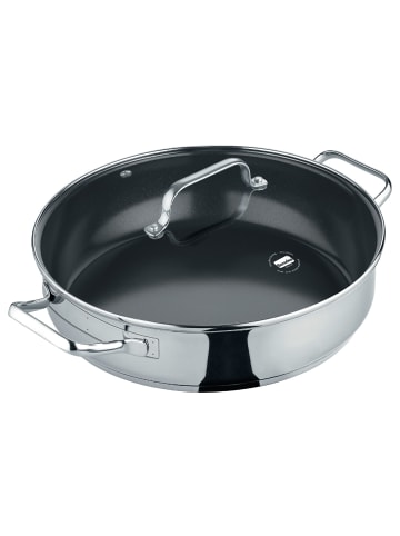 Servierpfanne 28 cm (mit Deckel), hohe Version - b.brilliant in poliert