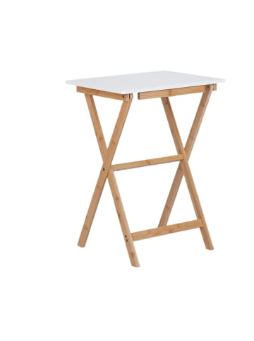Klapptisch in Weiß/ Natur - (B)47,5 x (H)63 x (T)37 cm