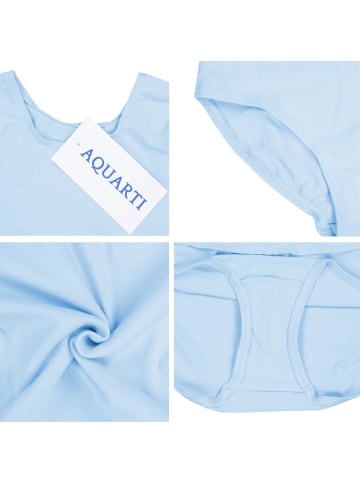 Mädchen Body 3/4 Arm in hellblau