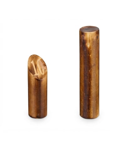 Kubb Wikingerspiel in Braun