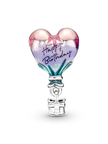 Silber Charm Happy Birthday Heißluftballon