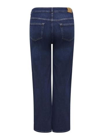 Jeans mit weitem Bein in Dark Blue Denim