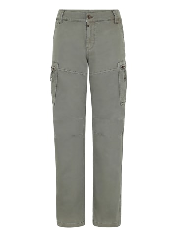 Stillvolle Cargohose Cargotaschen Regular Fit in Grau-2
