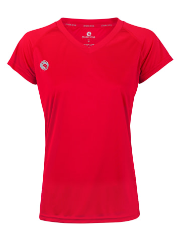 Damen Sport Shirt Trainingsshirt in Rot