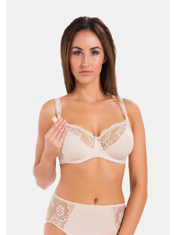 Ungepolsterter Still-BH mit Bügeln und Spitze Anastasia Mama in beige