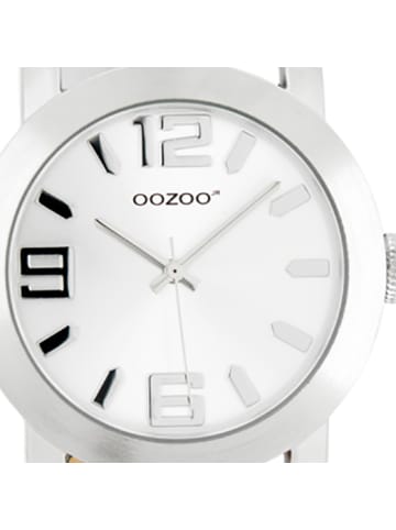 Analog-Armbanduhr Oozoo JR silber mittel (ca. 38mm)
