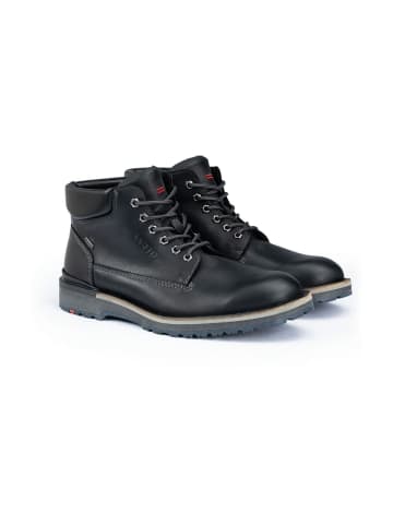 Schnürstiefeletten in Schwarz