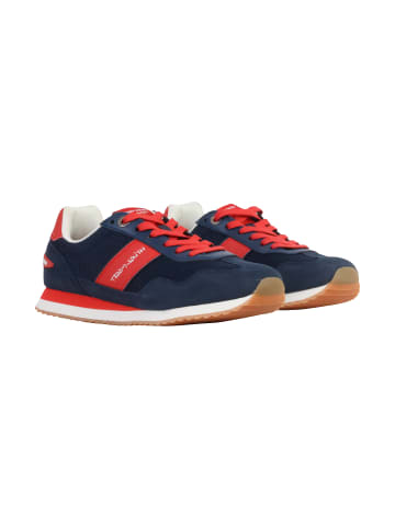 Leder-Sneaker Blau